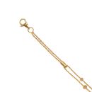 22ct Yellow Gold Duo Strand Bead Fancy Bracelet 7"