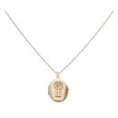 9ct Yellow Gold Rennie Mac Locket Pendant and Chain 20"