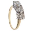 18ct Yellow Gold 3.75ct Brilliant Cut Diamond Trilogy Ring