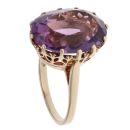 9ct Yellow Gold Amethyst Fancy Ring
