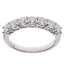 18ct White Gold 1.265ct Brilliant Cut Diamond Half Eternity Ring