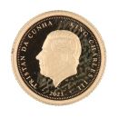 2023 Charles III Lord Nelson Tribute Tristan Da Cunha 1/8 Sovereign Coin Proof Boxed