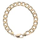 9ct Yellow Gold Curb Bracelet 8"