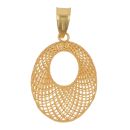 22ct Yellow Gold Oval Mesh Pendant
