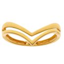 22ct Yellow Gold Duo Wishbone Ring