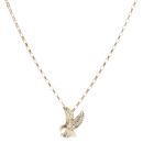 9ct Yellow Gold Eagle Pendant and Chain 18"
