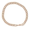 9ct Rose Gold Albert Bracelet 9"
