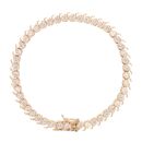 9ct Yellow Gold Cubic Zirconia Bracelet 7"