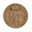 1873 Victoria Young Head Shield UK Full Sovereign Coin