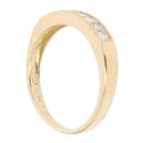 18ct Yellow Gold 0.50ct Princess Cut Diamond Half Eternity Ring