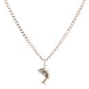 9ct Yellow Gold Nefertiti Pendant and Chain 16"