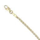 14ct Yellow Gold Wheat Bracelet 7"