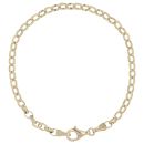 9ct Yellow Gold Belcher Bracelet 7"