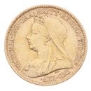 1900 Victoria Old Head UK Half Sovereign Coin