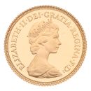 1980 Elizabeth II Decimal Portrait UK Half Sovereign Coin
