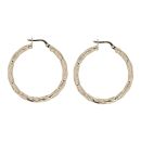 14ct Yellow Gold Twisted Hoop Earrings