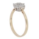 9ct Yellow Gold 0.50ct Brilliant Cut Diamond Cluster Ring