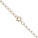 9ct Yellow Gold Curb T-Bar Chain 18"