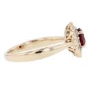 9ct Yellow Gold 0.40ct Diamond And Ruby Ring