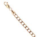 9ct Yellow Gold Square Curb Bracelet 8.5"