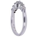 14ct White Gold 0.50ct Brilliant Cut Diamond Half Eternity Ring