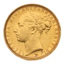 1884 Victoria Young Head Australia Full Sovereign Coin