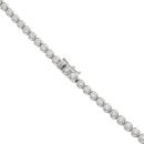 18ct White Gold 11.96ct Brilliant Cut Diamond Tennis Chain 16"