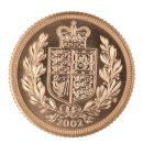 2002 Elizabeth II Fourth Portrait UK Half Sovereign Coin