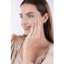 9ct Yellow Gold 0.33ct Natural Diamond Half Eternity Ring with Milgrain Detail