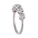 18ct White Gold 0.50ct Diamond Five Stone Ring