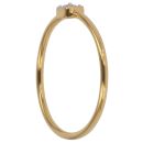 22ct Yellow Gold Cubic Zirconia Square Cluster Ring