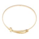 18ct Yellow Gold Ankh Fancy Bangle