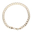 9ct Yellow Gold Curb Bracelet 7.5"
