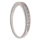 18ct White Gold 0.25ct Brilliant Cut Diamond Half Eternity Ring
