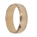 9ct Yellow Gold Patterned Wedding Band 6.8mm