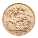 1907 Edward VII Large Head UK Full Sovereign Coin