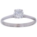 18ct White Gold 0.50ct Brilliant Cut Diamond Solitaire Ring
