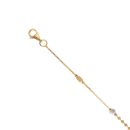 22ct Yellow and White Gold Junction Bead Bracelet 7"