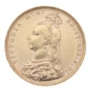 1890 Victoria Jubilee Head UK Full Sovereign Coin
