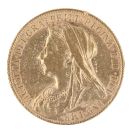 1898 Victoria Old Head UK Full Sovereign Coin