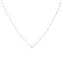 18ct White Gold 0.75ct Diamond Pendant and Chain 16"