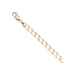 9ct Yellow Gold Square Curb Bracelet 8"