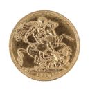 1914 George V Large Head UK Full Sovereign Coin