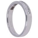 18ct White Gold 0.50ct Baguette Cut Diamond Half Eternity Ring