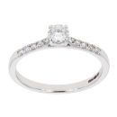 18ct White Gold Certificated Diamond Solitaire Ring
