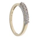 9ct Yellow Gold 0.25ct Brilliant Cut Diamond Half Eternity Ring