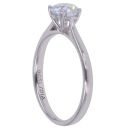 9ct White Gold 0.50ct Brilliant Cut Lab Grown Diamond Solitaire Ring