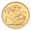 1895 Victoria Old Head Australia Full Sovereign Coin