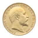 1907 Edward VII Large Head UK Half Sovereign Coin