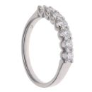 Platinum 1.00ct Brilliant Cut Lab Grown Diamond Seven Stone Ring